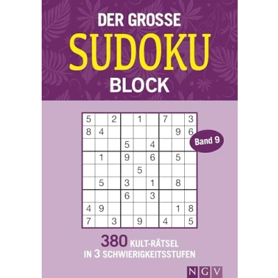 Abbildung von Der große Sudoku Block Band 9: 380 Kult Rätsel in 3 Schwierigkeitsstufen