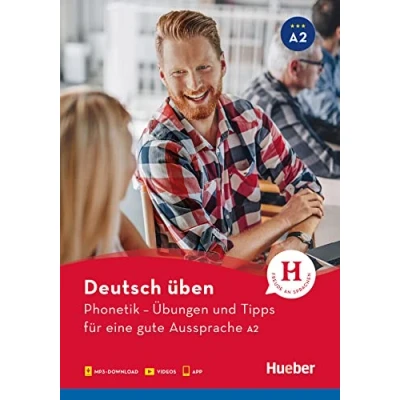 Abbildung von Phonetik Übungen und Tipps für eine gute Aussprache A2: Buch mit Audios online App Videos (Deutsch üben Phonetik)