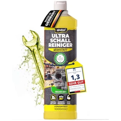 Abbildung von Qindoo Ultraschall Reiniger Werkstatt, Konzentrat, Vergaser, Reinigung von Autoteile, Werkstatt im Ultraschallgerät (1 Liter)