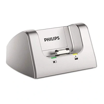 Abbildung von Philips ACC8120 Dockingstation für Digitale Diktiergeräte der Serien DPM8xxx, DPM7xxx, DPM6xxx, Silber