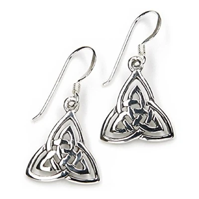 Abbildung von Drachensilber keltische Ohrringe Ohrhänger 925 Silber Schmuck Kelten Ohrschmuck Frauen