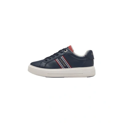 Abbildung von s.Oliver Damen Sneaker flach mit Schnürsenkeln Freizeit, Blau (Navy), 40 EU