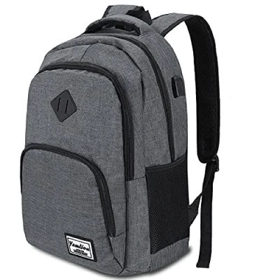 Abbildung von YAMTION Rucksack Laptop 17.3 Zoll Schulrucksack Herren Damen Schultasche Teenager mit USB Ladeanschluss für Uni Arbeit Schule Reisen