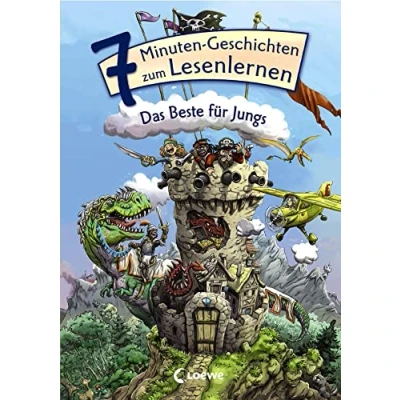 Abbildung von Leselöwen Das Original 7 Minuten Geschichten zum Lesenlernen Beste für Jungs: Erstlesebuch Kinder ab 6 Jahre