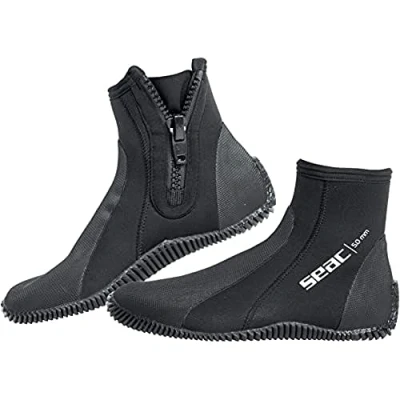Abbildung von Seac Regular, 5 mm starker Neopren Tauchstiefel mit halbstarrer Sohle und Fersen sowie Knöchelschutz