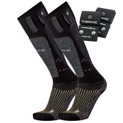 Abbildung von Therm ic PowerSocks Set Heat Uni + S Pack 1200 Heated Socks Battery Spack, Black, 35 38 (S)
