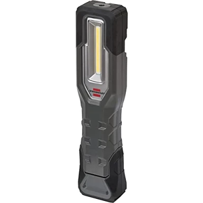 Abbildung von Brennenstuhl LED Akku Handleuchte HL 1000 A IP54 / Arbeitsleuchte für außen mit COB (1000+200lm, bis zu 24h Leuchtdauer, Werkstattlampe Magneten und Haken, USB C Ladeschnittstelle)