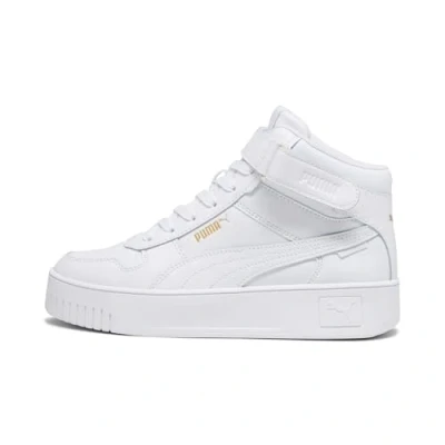 Abbildung von PUMA Damen Carina Street Mid Sneaker, White Gold, 36 EU