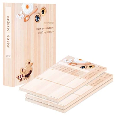 Abbildung von PRICARO Rezeptordner mit Rezeptblock &quot;Backen&quot;, A4