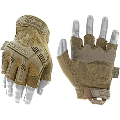 Abbildung von Mechanix Wear M pact® Coyote Fingerlose Einsatzhandschuhe fur Airsoft, Fitness, Mountainbiking, XL EU