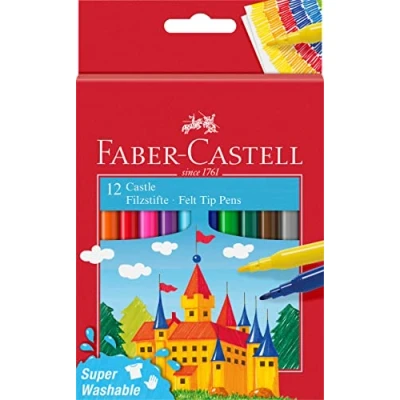 Abbildung von FABER CASTELL 554201 Filzstift Castle, 12er Kartonetui