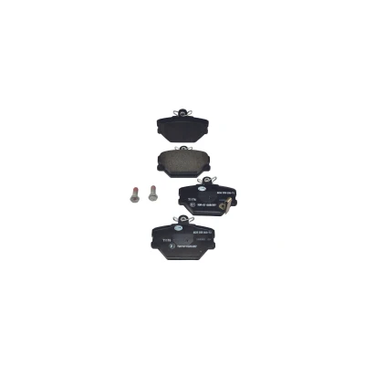 Abbildung von HELLA 8DB 355 008 721 Bremsbelagsatz mit akustischer Verschleißwarnung Bremssattelschrauben SMART: Fortwo II Coupe, City Coupe
