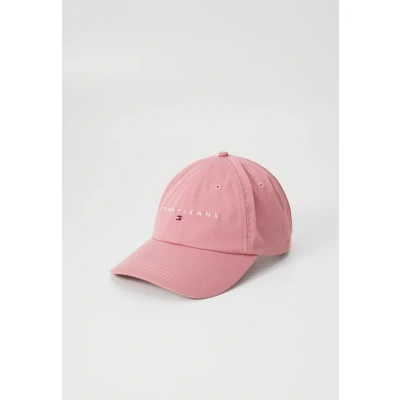 Abbildung von Tommy Jeans Linear LOGO 6 Panel Unisex Cap, Größe: One Size, Tahiti berry