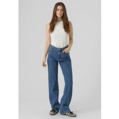Abbildung von VERO MODA Damen VMTESSA HR Straight RA360 GA NOOS Jeans, Medium Blue Denim, One Size