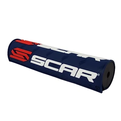 Abbildung von SCAR Lenkerpolster Lenker mit Mittelstrebe moto cross quad dirt bike Enduro Dunkelblau