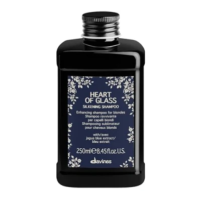 Abbildung von Davines Heart of Glass Silkening Shampoo für Blondpflege, 250 ml, 1 Stück, Schwarz