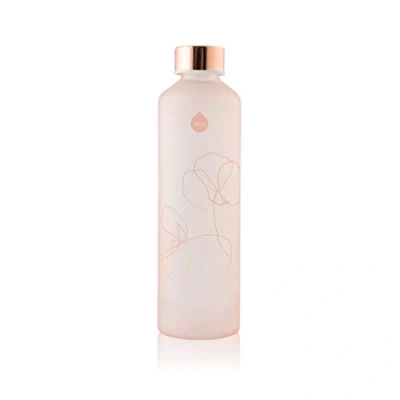 Abbildung von EQUA Wasserflasche aus Glas mit mattem Finish, 750 ml Borosilikatglas BPA frei und auslaufsicher, Bloom