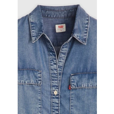 Abbildung von Levi&#039;s Doreen Utility Hemdbluse, Damen, Größe: XXS, In patches