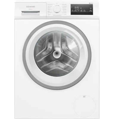 Abbildung von Siemens WM14N127 Waschmaschine iQ300, Frontlader mit 8kg Fassungsvermögen, 1400 UpM, speedPack L, smartFinish, Outdoor Programm, LED Display, Weiß, 60cm