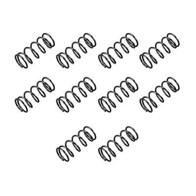Abbildung von sourcing map 10Stk. Elektromotor Feder Druckfeder Druckfedern Spiralfeder Stahlfeder 1,2mm Kabeldmr. 13mm Außendmr. 30mm freie Länge schwarz