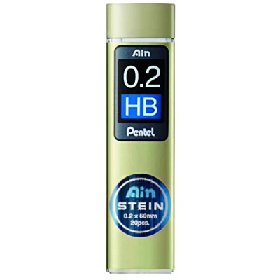 Abbildung von Pentel C272W HB &quot;AIN STEIN&quot; Feinmine für Druckbleistift, 20 Feinminen