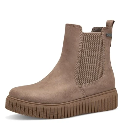 Abbildung von Jana Damen Stiefeletten ohne Absatz Wasserabweisend Vegan, Braun (Stone), 40 EU