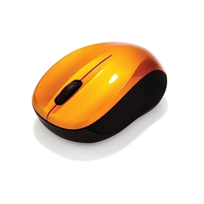 Abbildung von Verbatim GO Nano Computermaus, kabellose Maus mit 3 Tasten, Funkmaus für Laptop, Notebook, PC und MAC 2,4 GHz Funktechnologie 1600 dpi, Verbindung via Receiver, Orange