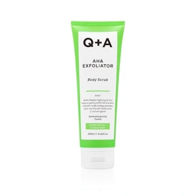 Abbildung von Q+A AHA Peeling Körperpeeling, Kombination aus Milchsäure und Glykolsäure in Verbindung mit physikalischen Peelings verbessert die Hautstruktur, 250ml