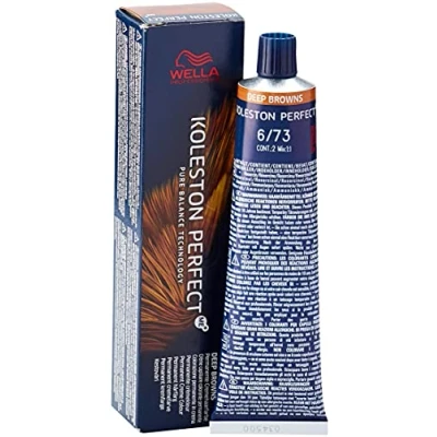 Abbildung von 2er Wella Koleston Perfect ME+ 6/73 Dunkelblond Braun Gold 60 ml
