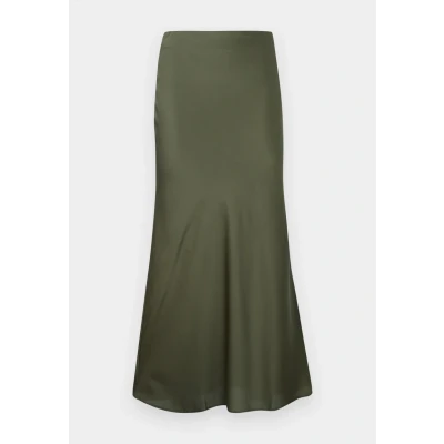 Abbildung von VILA Viellette Skirt Alinienrock, Damen, Größe: 34, Dusty olive