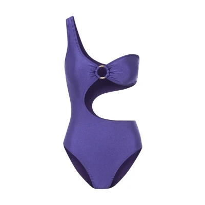 Abbildung von Lascana Monokini Badeanzug, Damen, Größe: 36xA/B, Violett