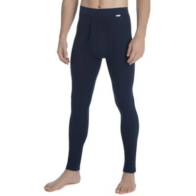 Abbildung von Calida Herren Cotton 1:1 Lange Unterhose Slip, Admiral, 50