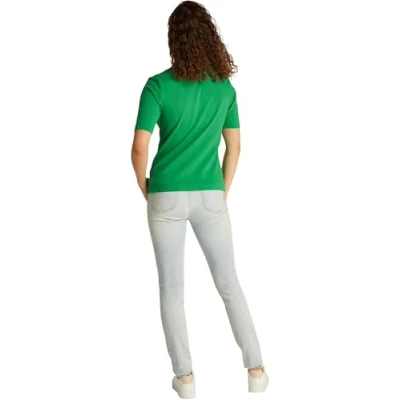 Abbildung von Tommy Hilfiger REG Poloshirt, Damen, Größe: Medium, Radiant green