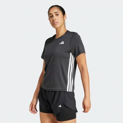 Abbildung von adidas Performance Train Essentials 3STRIPES Workout Sport Tshirt, Damen, Größe: XS, Black/white