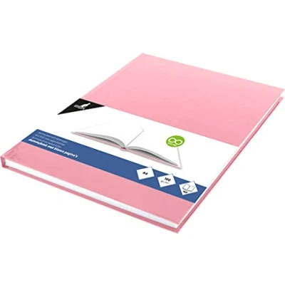 Abbildung von Skizzenbuch K 5353 Kangaro A5 blanko mit rosa Pastell Hardcover 80 Blatt 100 gramm weiß Säurefreies Papier