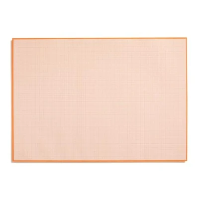 Abbildung von Millimeterpapier Block zum Beschreiben und skizzieren I Abreißen Mathematisches Papier mit Linienstruktur Büro Schule DIN A3 groß orange Offset 90 g/m² 40 Blatt dv_781