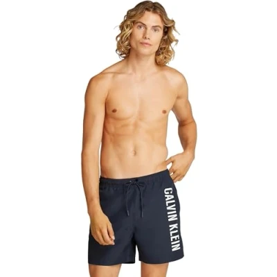 Abbildung von Calvin Klein Swimwear Badeshorts, Herren, Größe: 6XL, Dark sapphire