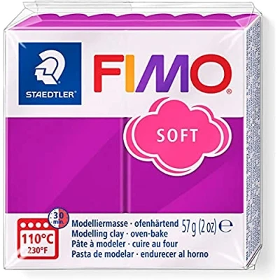 Abbildung von STAEDTLER 8020 61 Fimo Soft Normalblock, Modelliermasse, 57 g, purpur