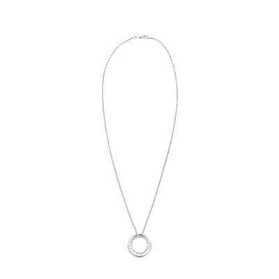 Abbildung von Elli Circle Halskette silvercoloured, Damen, Größe: 80, Silver coloured