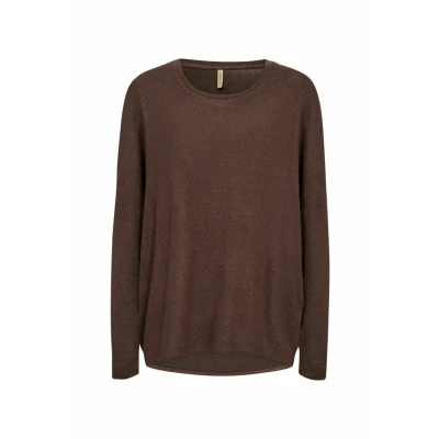 Abbildung von Soyaconcept Scbiara 1 Strickpullover, Damen, Größe: XL, Hot fudge melange