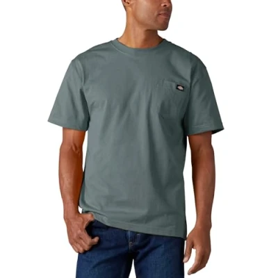 Abbildung von Dickies Herren Heavyweight Crew Neck Short Sleeve Tee T Shirt, Rauchblau, 3X Large Groß
