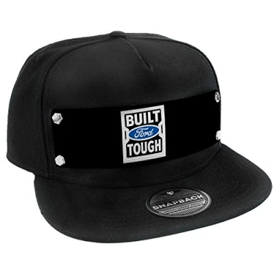 Abbildung von Buckle Down Herren Snapback Hat Built Ford Tough Logo2 Black/White/Blue Hut, Mehrfarbig, Einheitsgröße