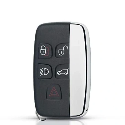 Abbildung von Schlüsselgehäuse für Range Rover Evoque Sport Discovery Freelander Velar Land LR4 TDV6 Jaguar XE XF XJ F Pace Type Intelligenter Schlüssel Fernbedienung mit 5 Tasten