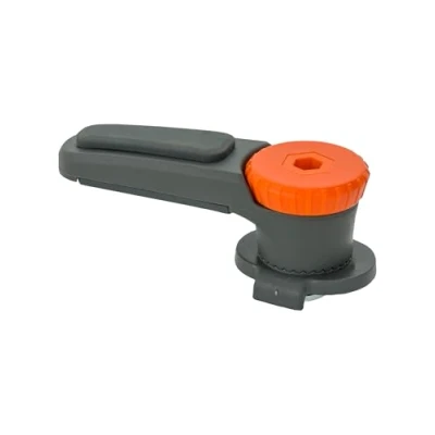 Abbildung von VAUDE 12503 Haifischzahn, QMR Rail Hook 2.0, Befestigungssystem für Radtaschen, Gepäckträgerhalterung grau Einheitsgröße, Kompatibel mit Xe