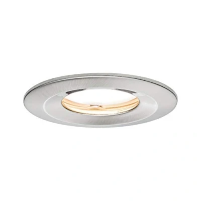 Abbildung von Paulmann 93882 LED Einbauleuchte Coin flache Einbaustrahler Slim Deckenspot rund 6,8W Eisen Einbaulicht dimmbar IP65 strahlwassergeschützt