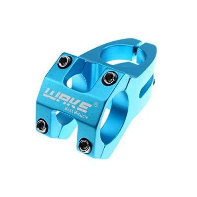 Abbildung von WAKE 31,8 Fahrradvorbau, 45 mm, Aluminiumlegierung, Mountainbike Vorbau für Rennrad, MTB, BMX, Radfahren blau