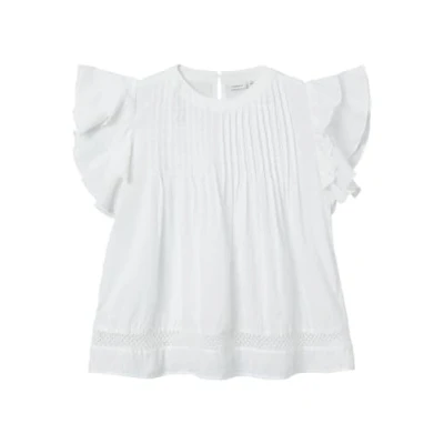 Abbildung von Name it Nkffaride Bluse für Kinder, Größe: 98, Bright white