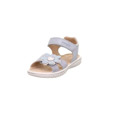 Abbildung von Superfit Sparkle Riemensandalette für Kinder, Größe: 27, Hellblau/silber Schuhe