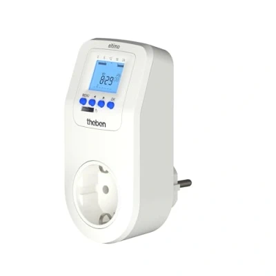 Abbildung von Theben 0200170 Eltimo 020 Astro top3 Digitale Steckdosenschaltuhr mit Wochenprogramm und Astrofunktion I Zeitschaltuhr Timer optionale App Programmierung via Bluetooth Wochenschaltuhr