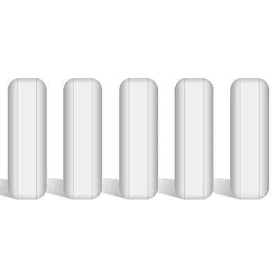 Abbildung von stonylab 5 Teiliges PTFE Magnetrührstäbchen Set, 25 mm beschichtet Stir Bar Set Magnetrührstäbe Weißer Rührmischer für Rührer, PK